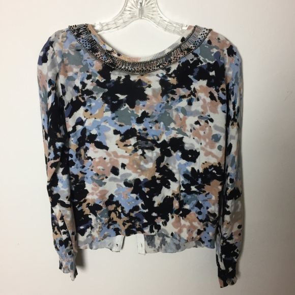 ANTHROPOLOGIE Jeweled Petals Cardigan by Monogram - Picture 7 of 7